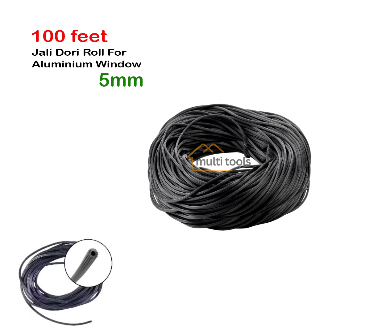 100 Feet Jali Dori Roll 5mm For Aluminium Window.